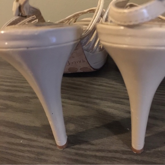 WHBM nude Gena sling back heels 7.5 - Picture 7 of 8
